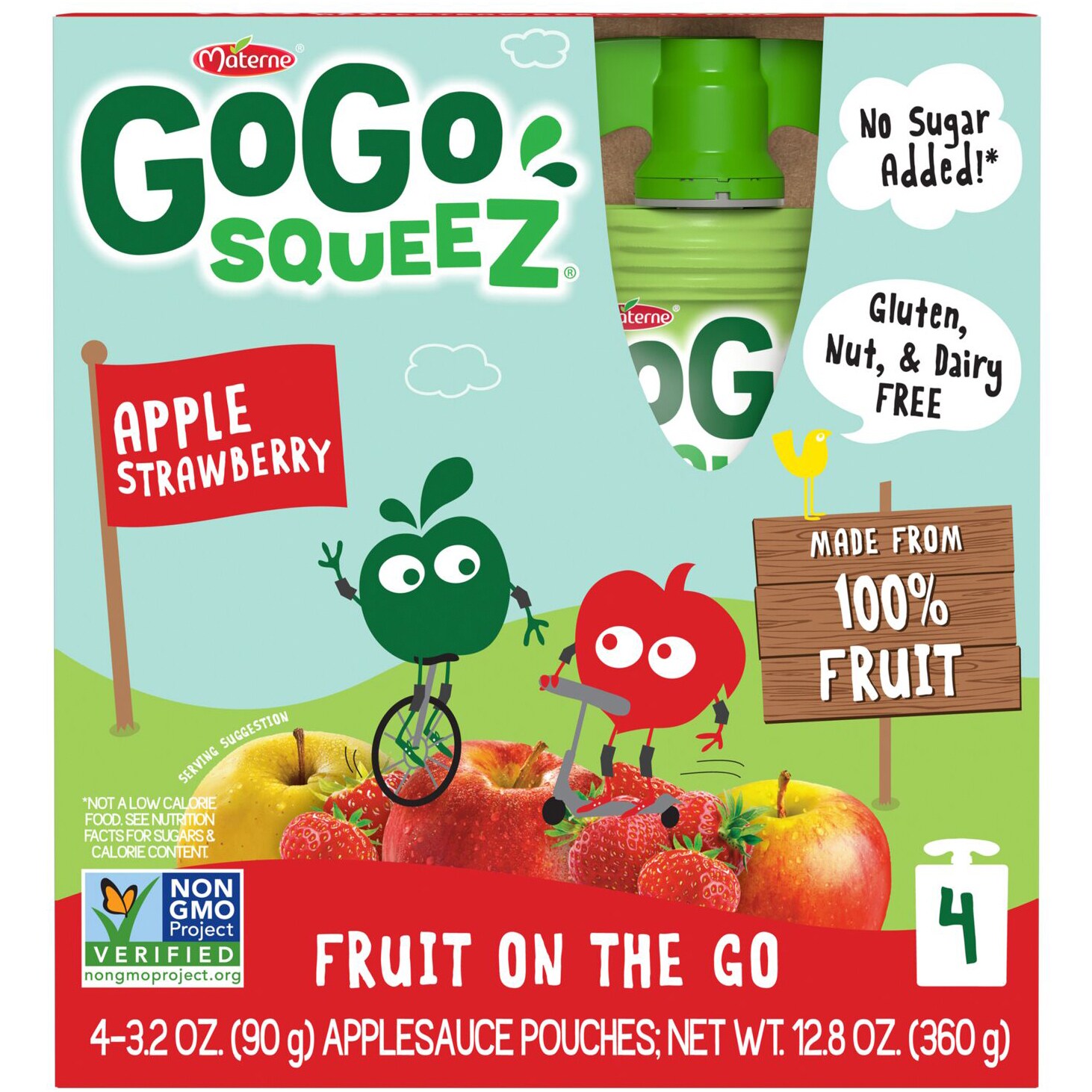 GoGo Squeez Applesauce On-the-Go, Apple Strawberry