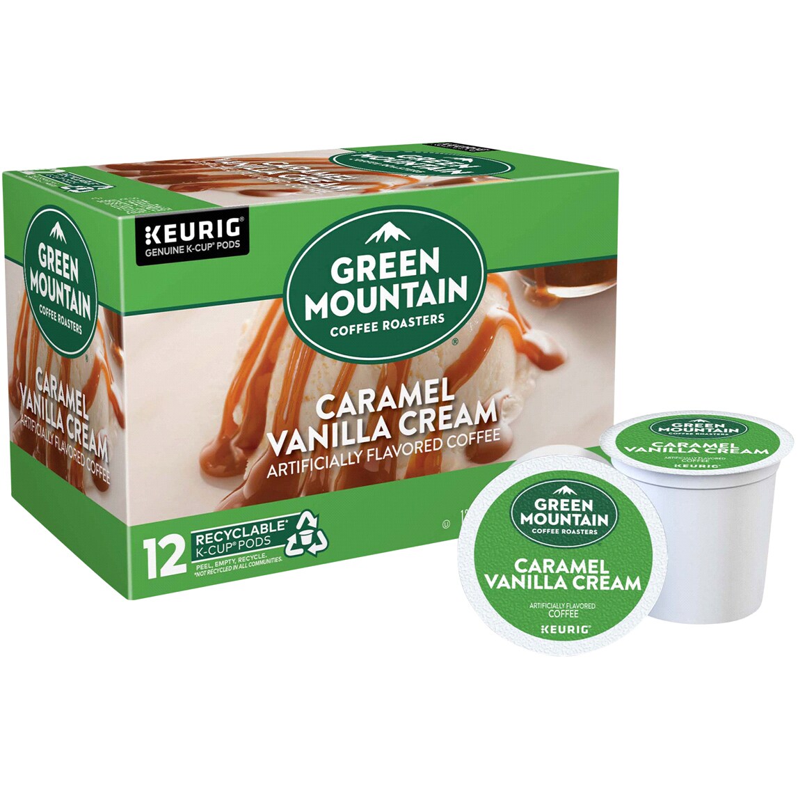 Order Green Mountain Coffee Caramel Vanilla Cream, KCups Fast Delivery