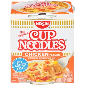 Nissin Cup Noodles Ramen Noodle Soup, Chicken