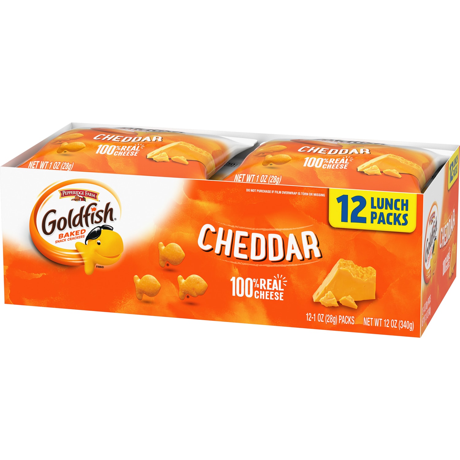 Pepperidge Farm Goldfish Crackers Multi-Packs, Cheddar Cheese