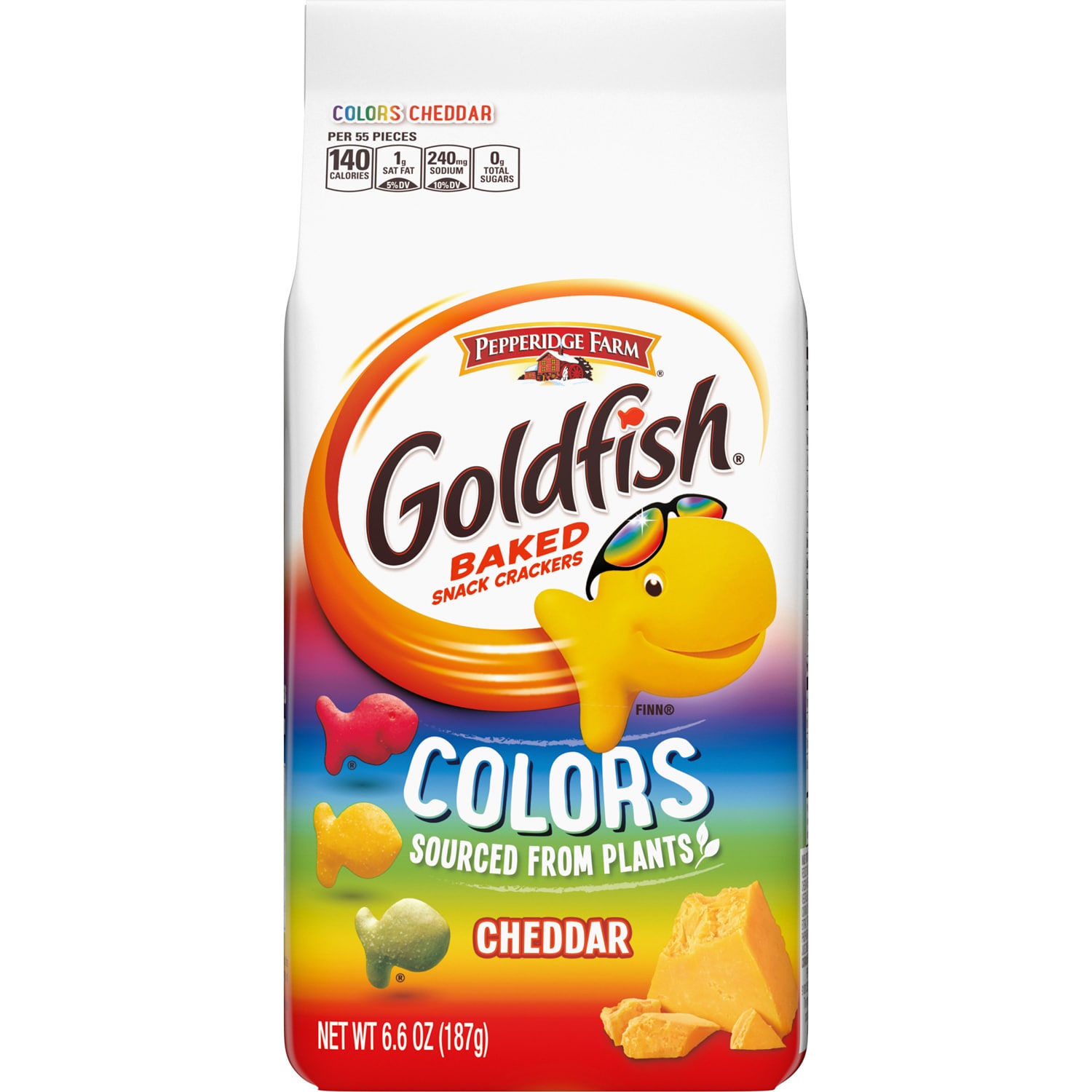 Pepperidge Farm Colors Goldfish Crackers, Cheddar Cheese