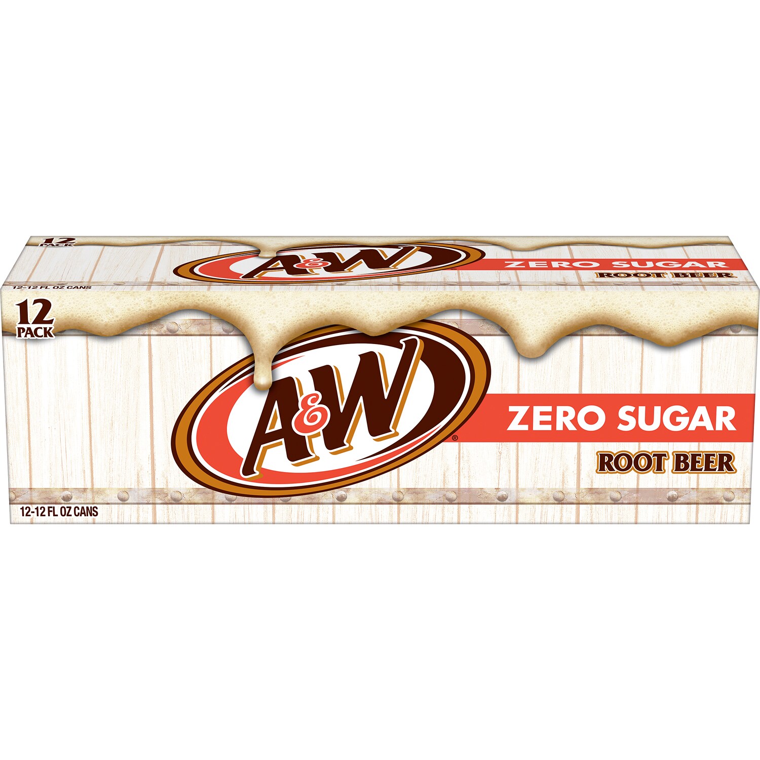 A&W Zero Sugar Root Beer, Cans