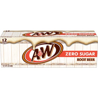 A&W Zero Sugar Root Beer, Cans