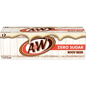 A&W Zero Sugar Root Beer, Cans