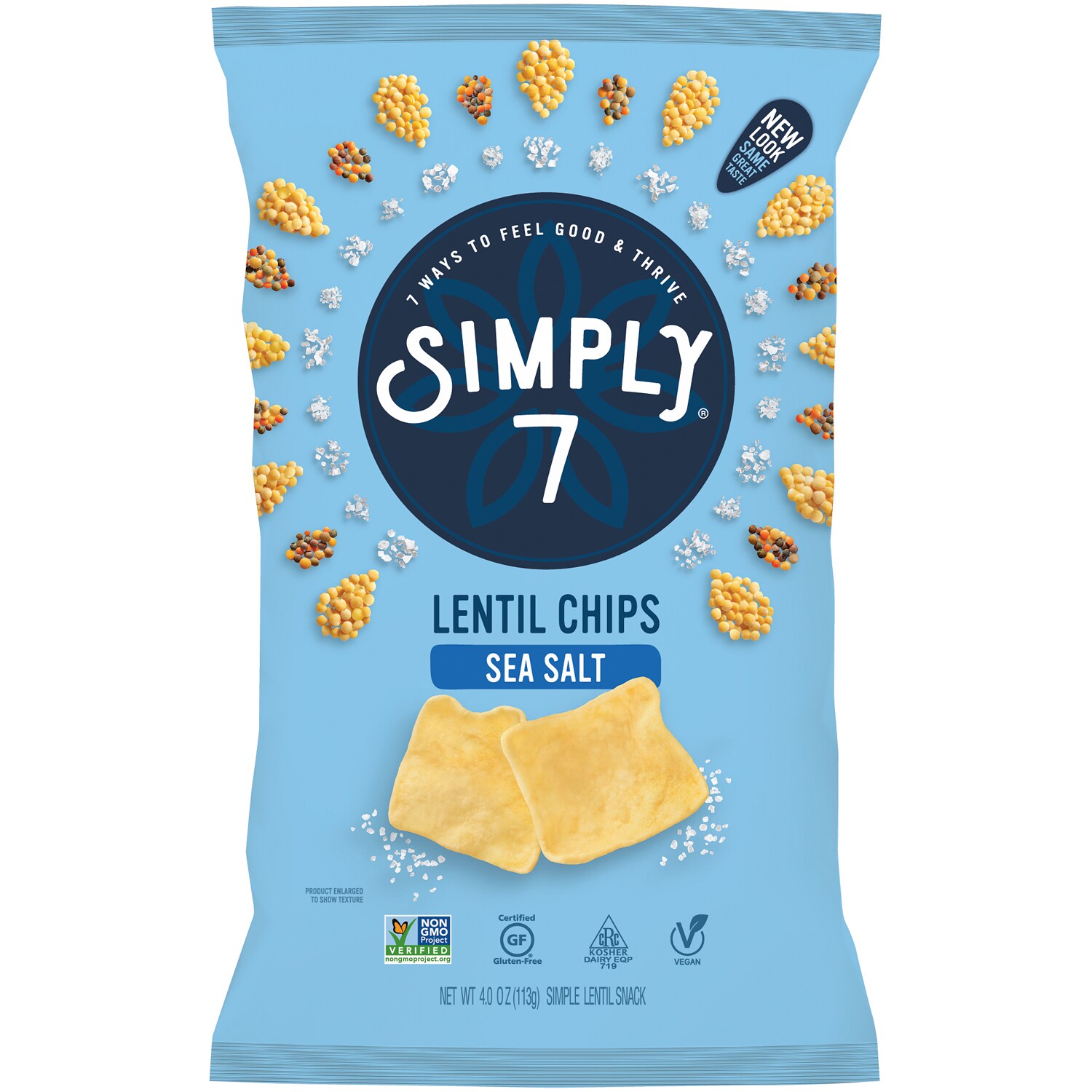 Simply 7 Lentil Chips, Sea Salt