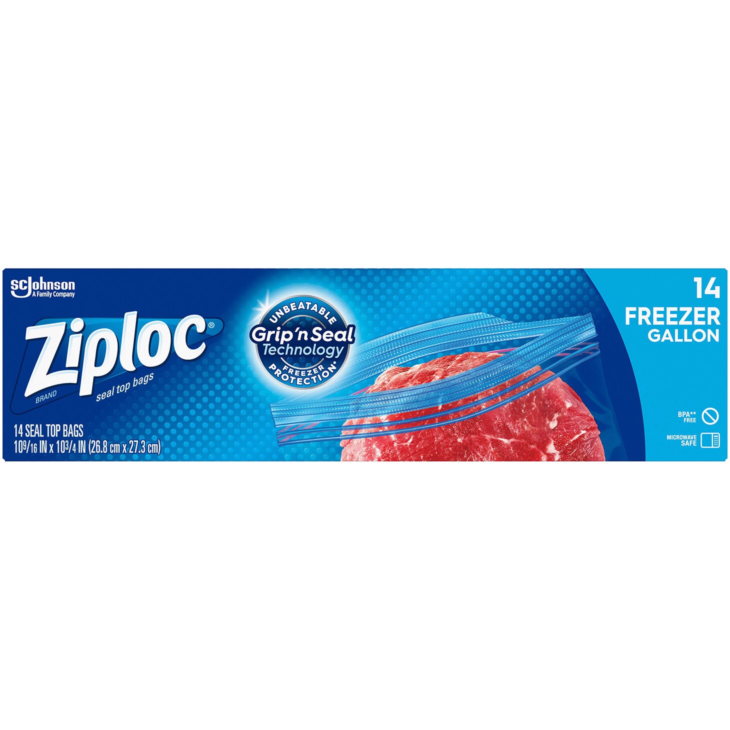 Ziploc Seal Top Gallon Freezer Bags