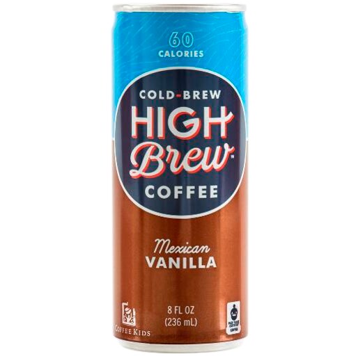 High Brew Coffee Cold Brew Coffee, Mexican Vanilla, Can
