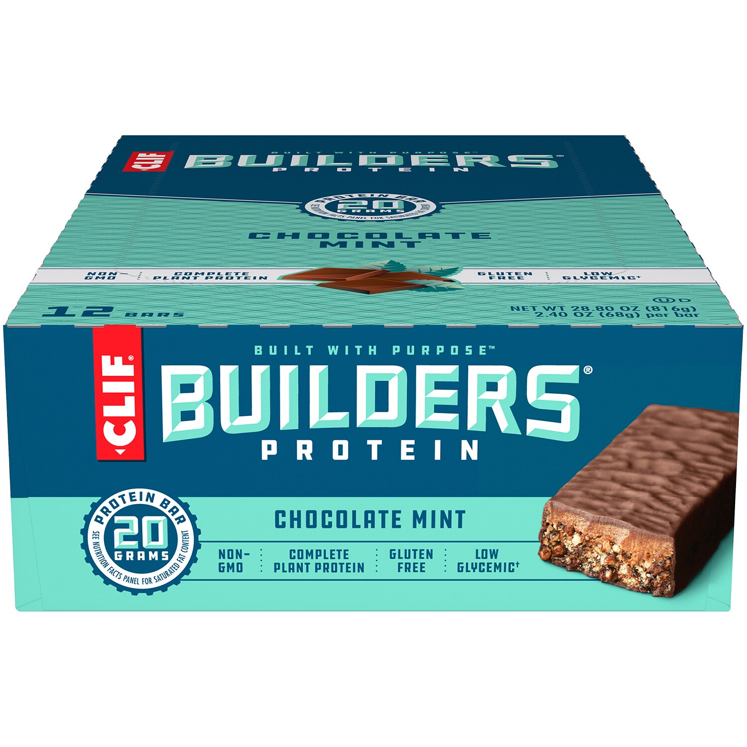 Clif Builders Protein Bars, Chocolate Mint