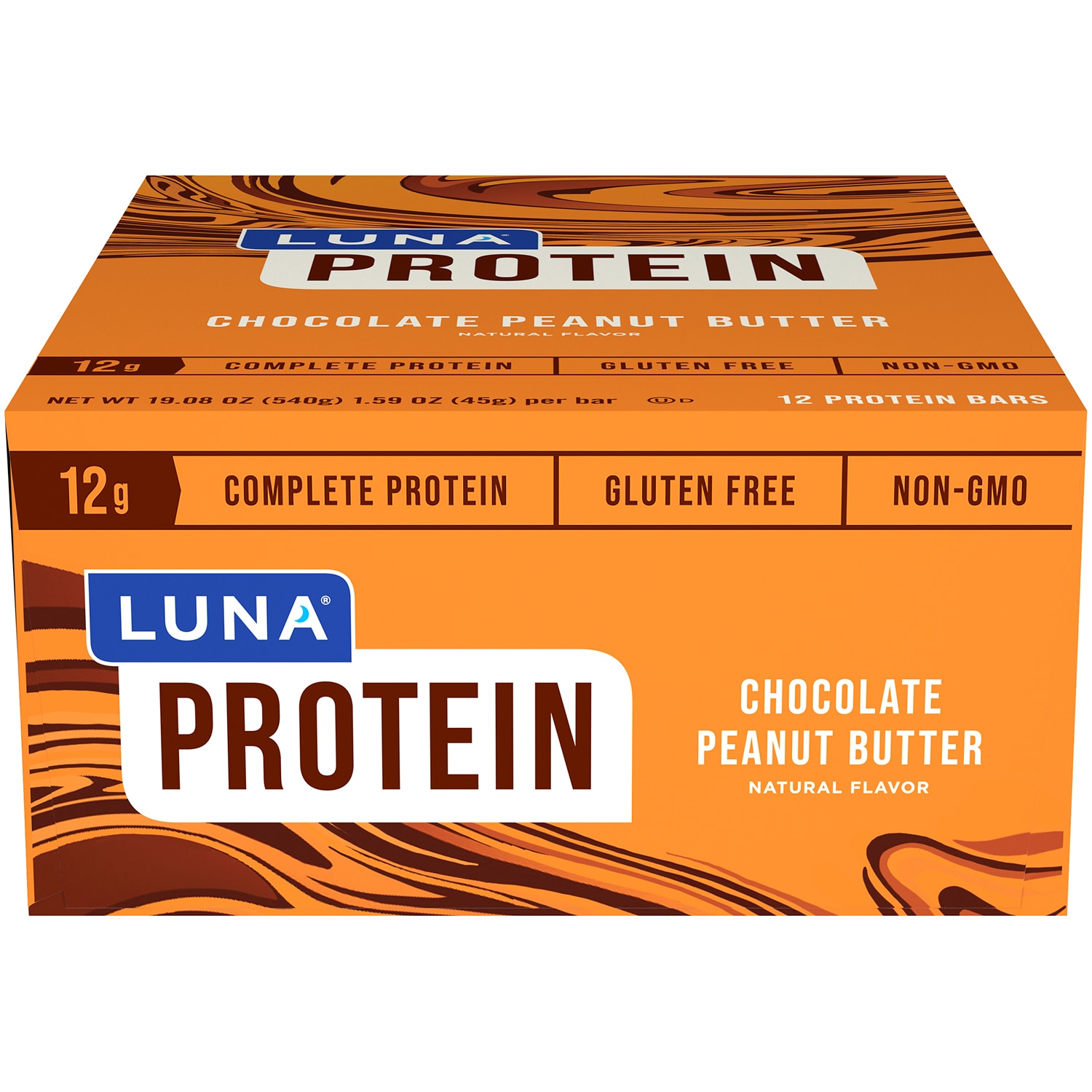 Luna Gluten-Free Protein Bars, Chocolate Peanut Butter
