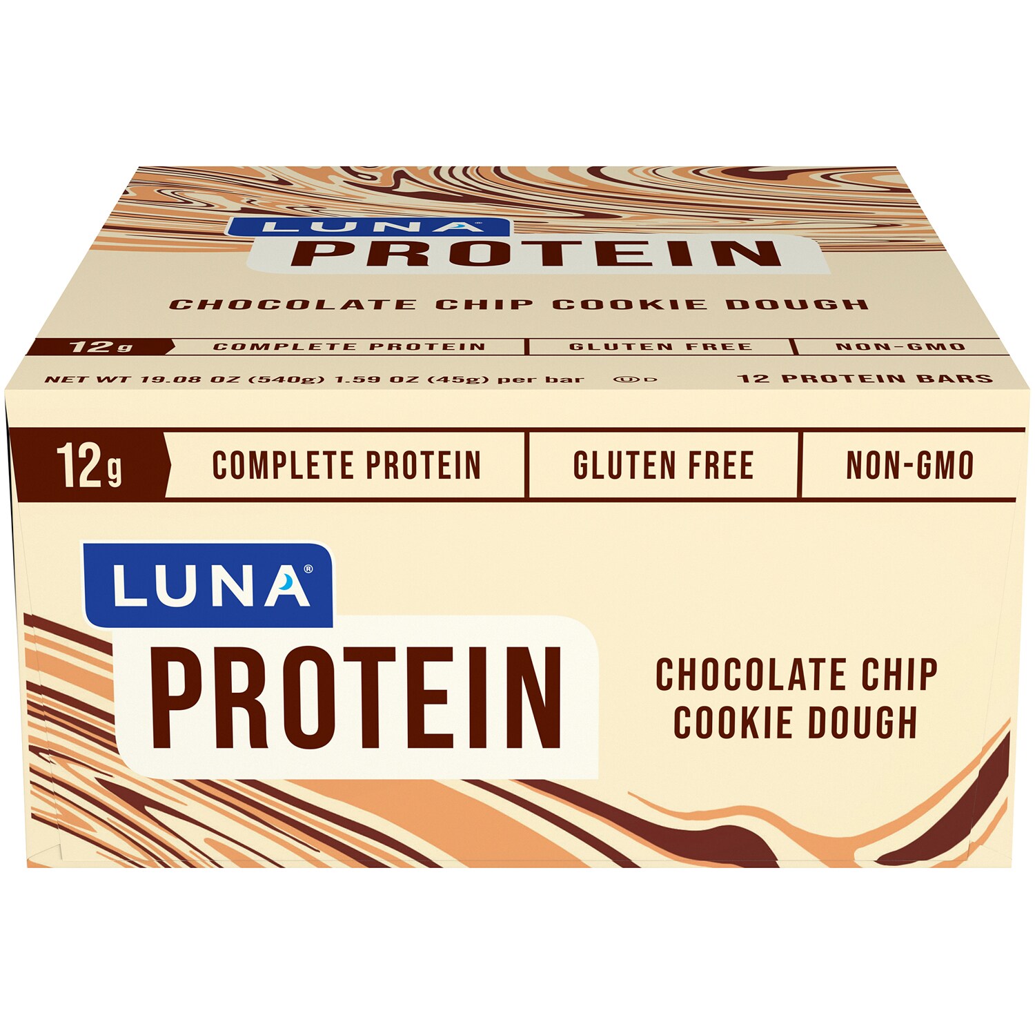 Luna Gluten-Free Protein Bars, Chocolate Chip Cookie Dough