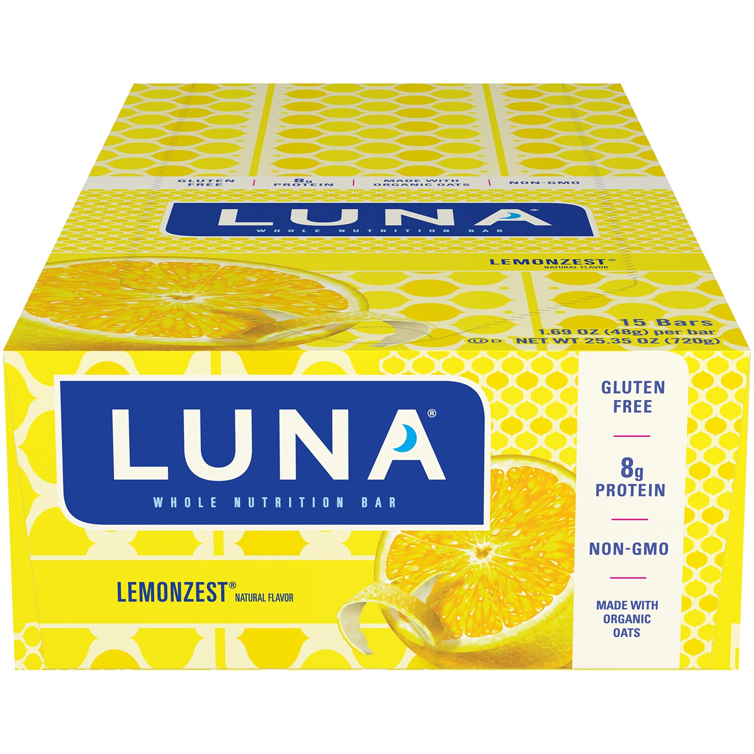 Luna Gluten-Free Nutrition Bars, LemonZest