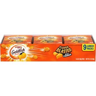 Pepperidge Farm Flavor Blasted Goldfish Crackers Multi-Packs, Extra Cheddar