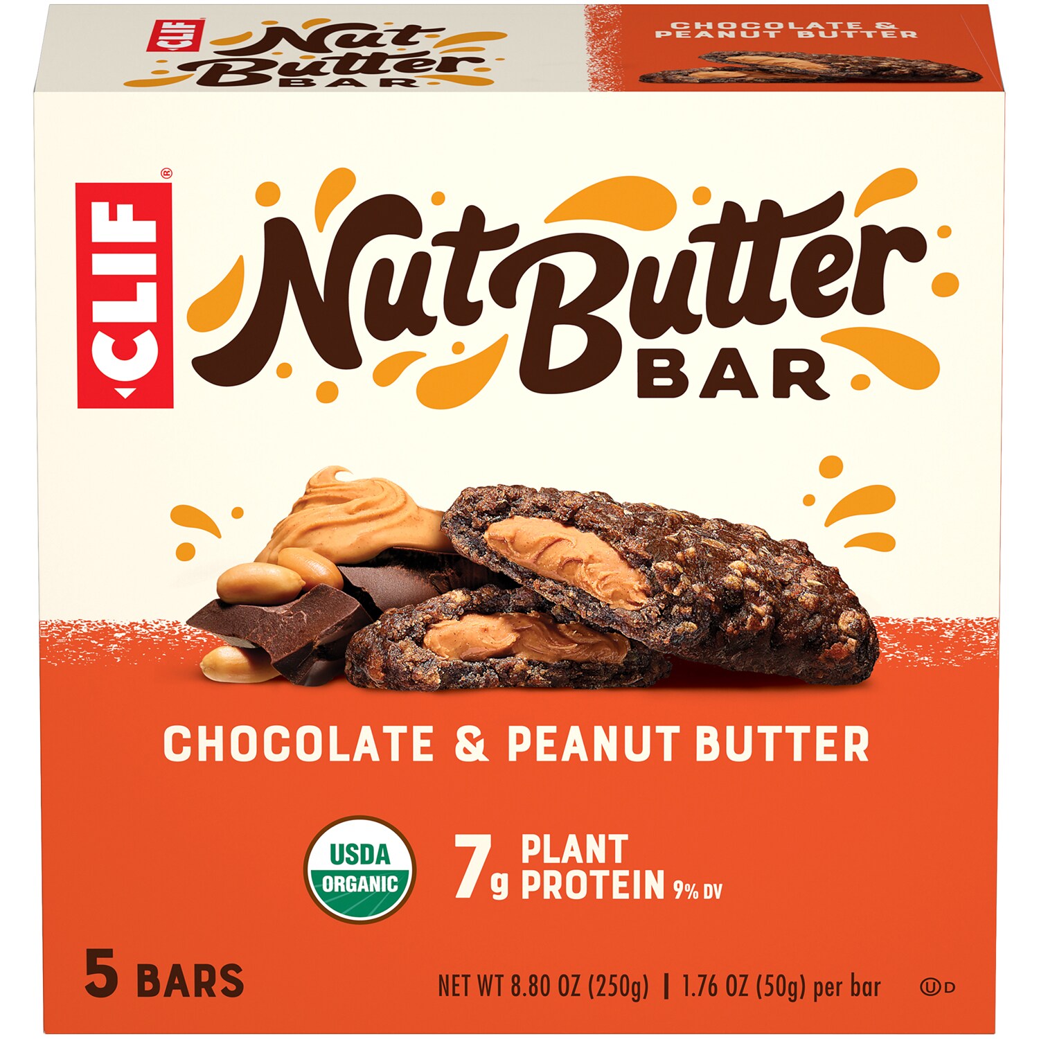 Clif Organic Nut Butter Bars, Chocolate Peanut Butter