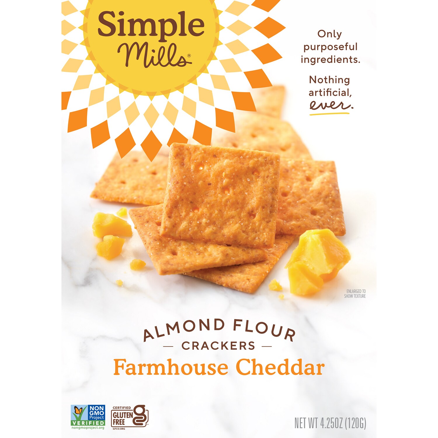Simple Mills Almond Flour Crackers, Farmhouse Cheddar