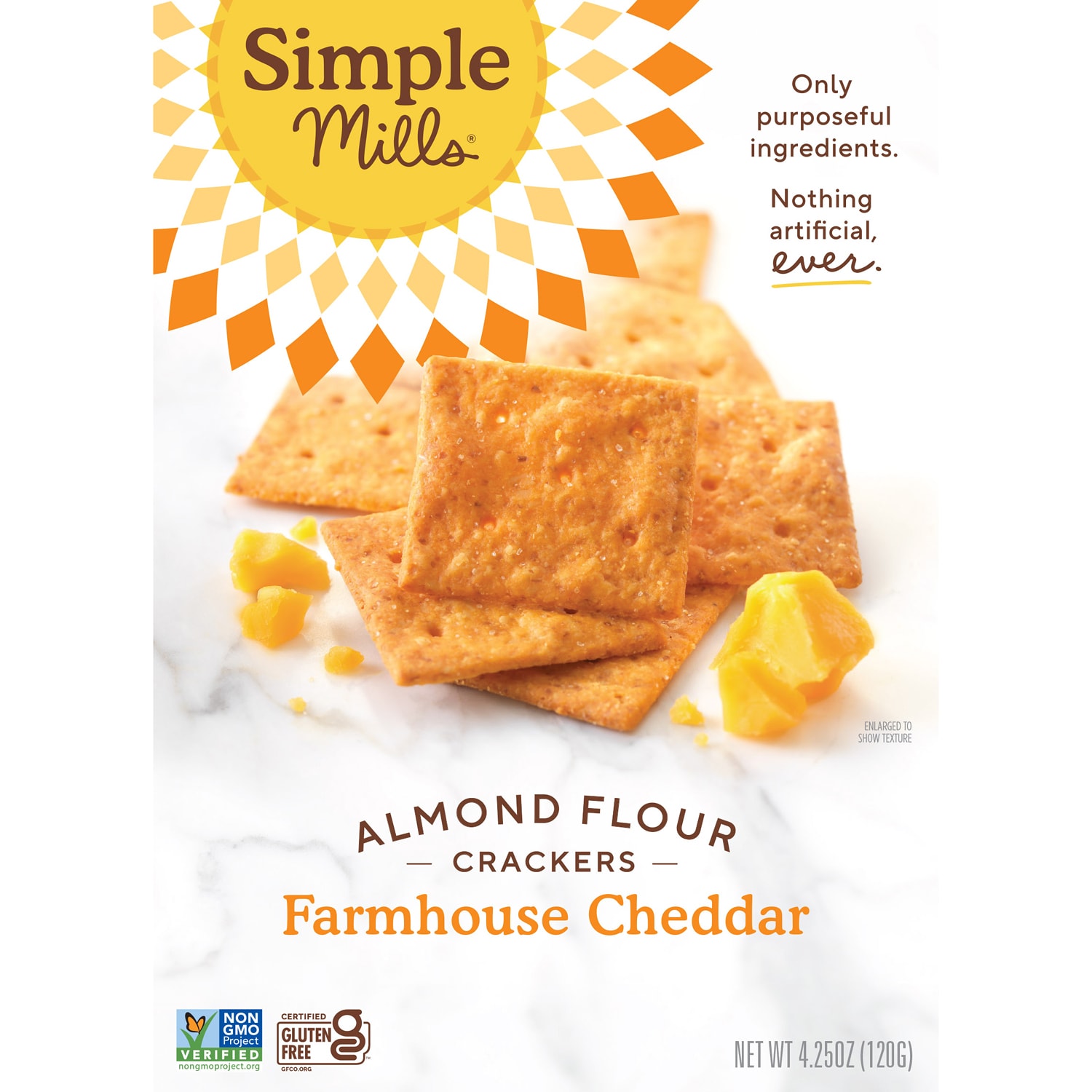 Simple Mills Almond Flour Crackers, Farmhouse Cheddar