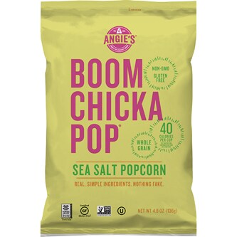 Angie's BOOMCHICKAPOP Popcorn, Sea Salt