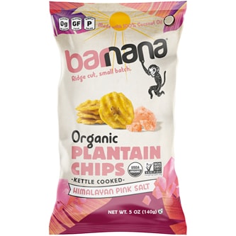 Barnana Organic Plantain Chips, Himalayan Pink Sea Salt