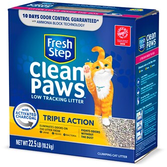 Fresh Step Clean Paws Triple Action Clumping Cat Litter, Scented