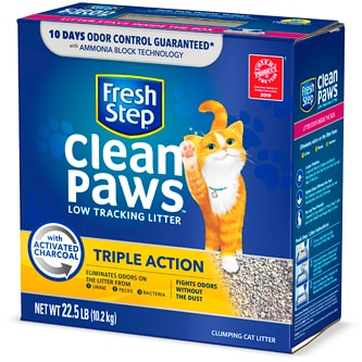Fresh Step Clean Paws Triple Action Clumping Cat Litter, Scented