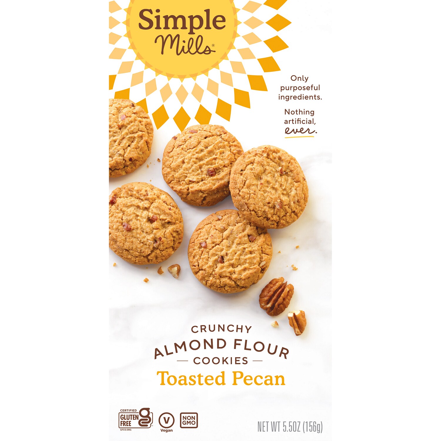 Simple Mills Crunchy Almond Flour Cookies, Toasted Pecan