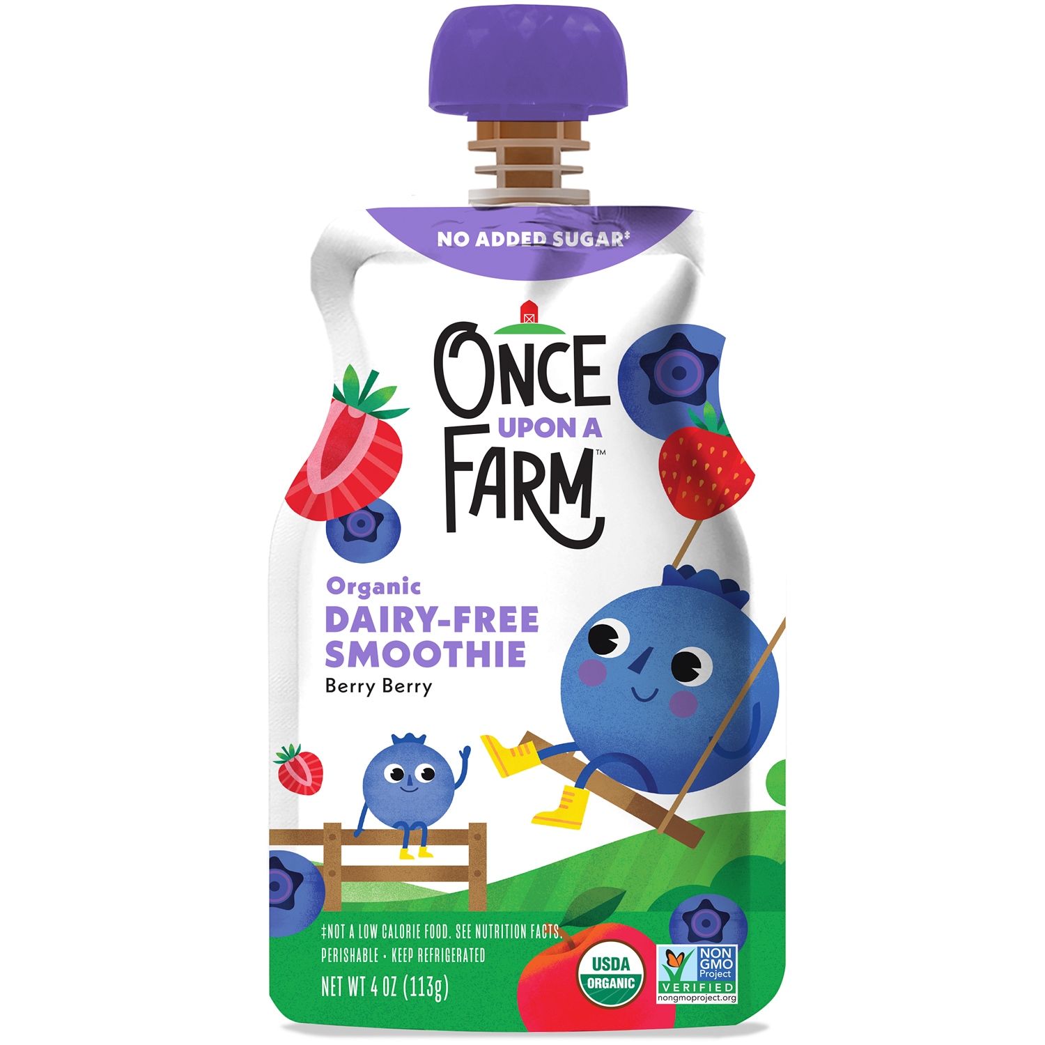 Once Upon a Farm Organic Kids Smoothie, Berry Berry