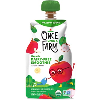 Once Upon a Farm Organic Kids Smoothie, Go-Go Greens