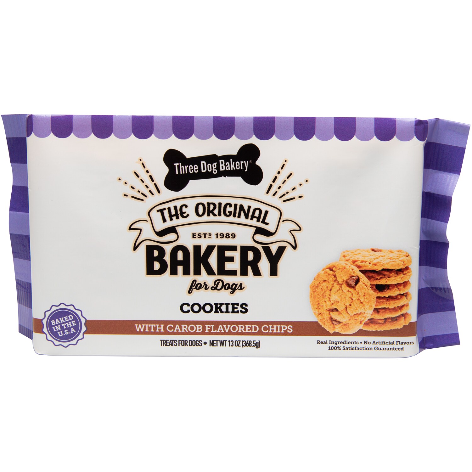 Three Dog Bakery Cookies, Carob Chip
