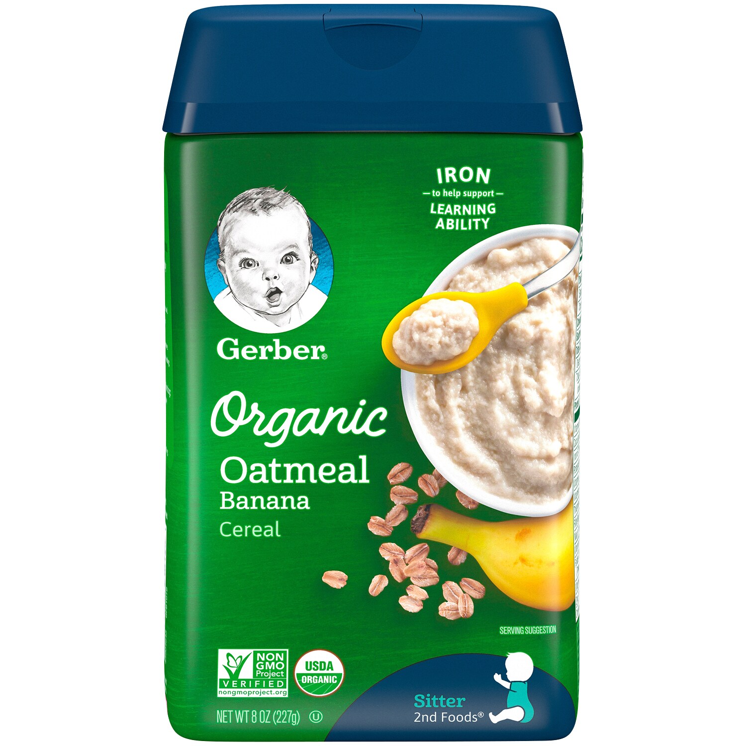 Gerber Organic Oatmeal, Banana