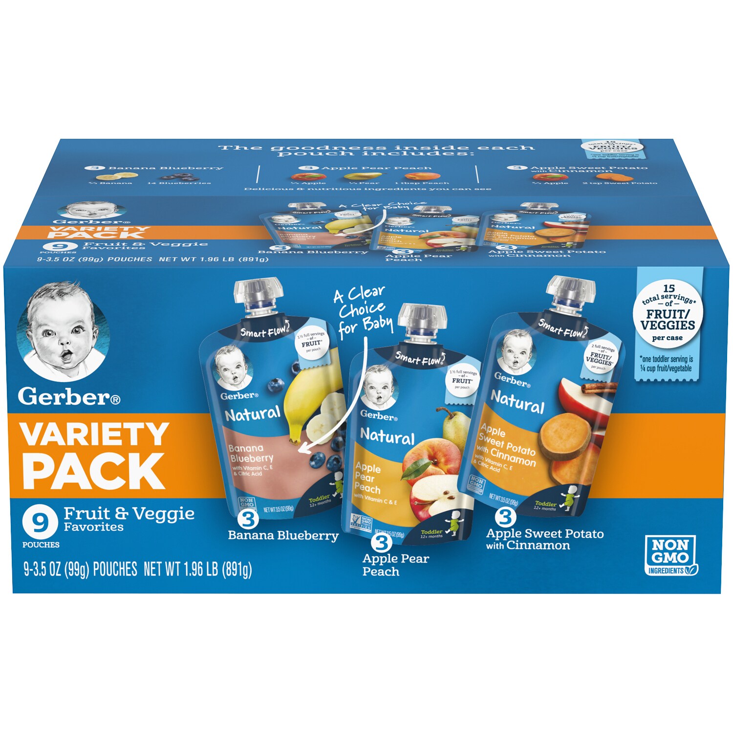 Gerber Fruit & Veggies Favorites Variety Pack