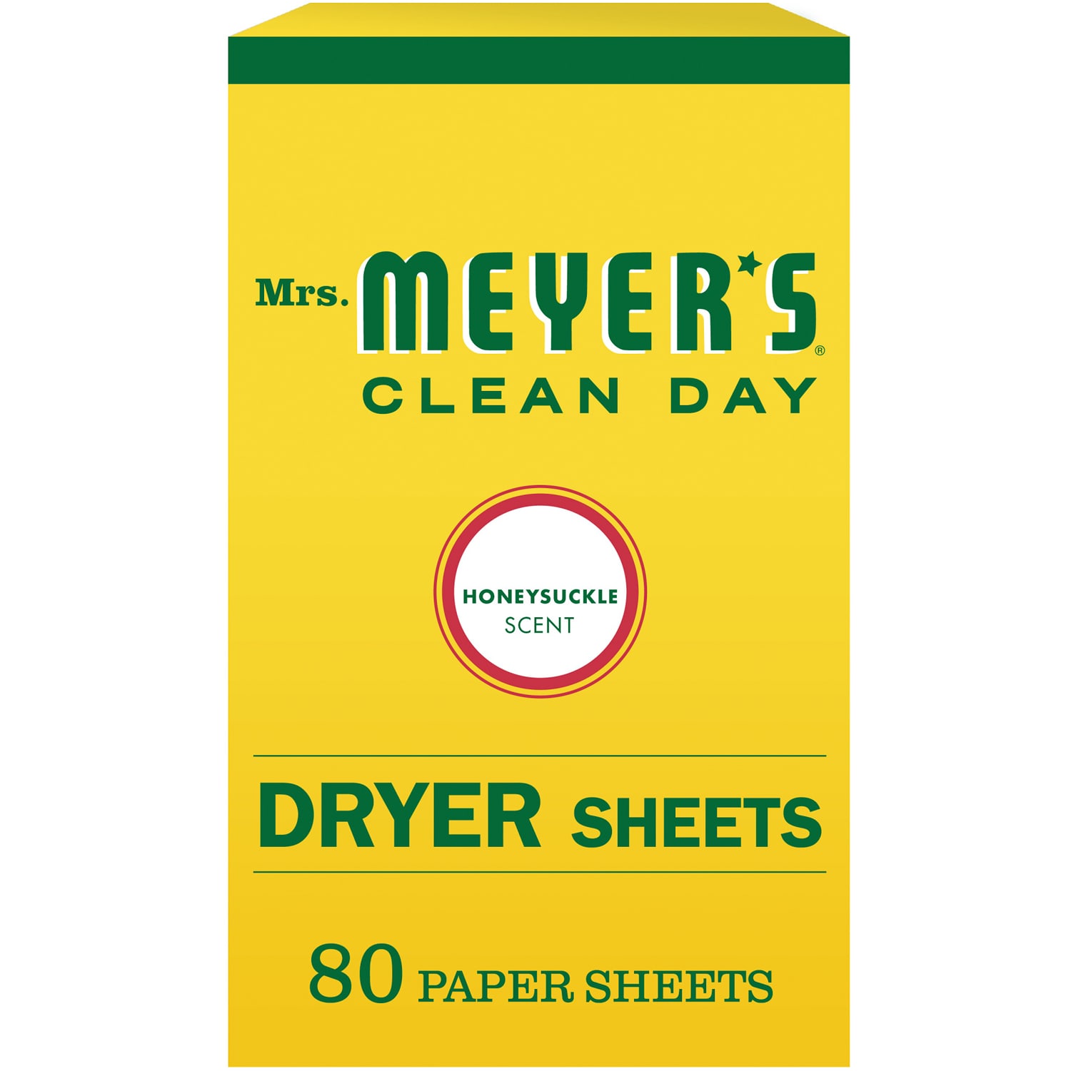 Mrs. Meyer's Clean Day Dryer Sheets, Honeysuckle