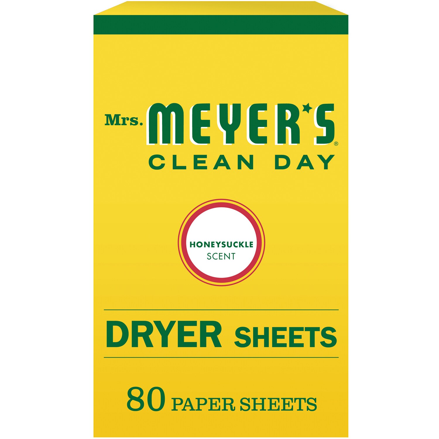 Mrs. Meyer's Clean Day Dryer Sheets, Honeysuckle