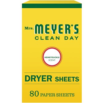Mrs. Meyer's Clean Day Dryer Sheets, Honeysuckle