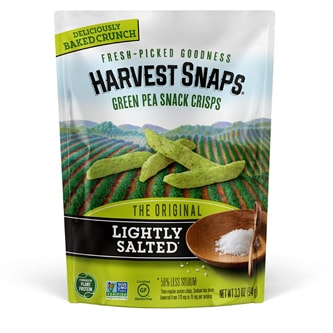 Harvest Snaps Green Pea Snack Crisps, Lightly Salted