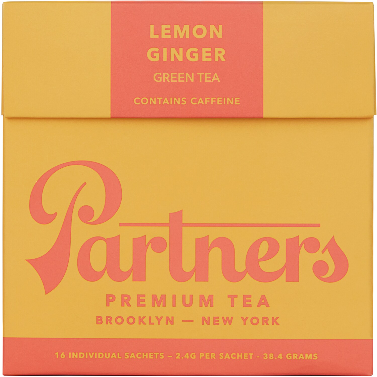 Partners Green Tea, Lemon Ginger