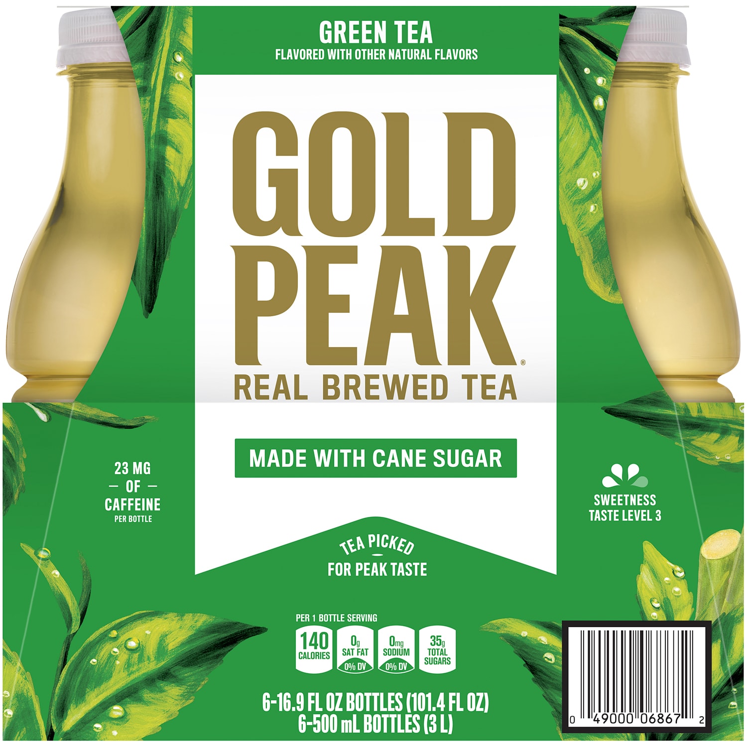 Gold Peak Green Tea, Plastic Bottles