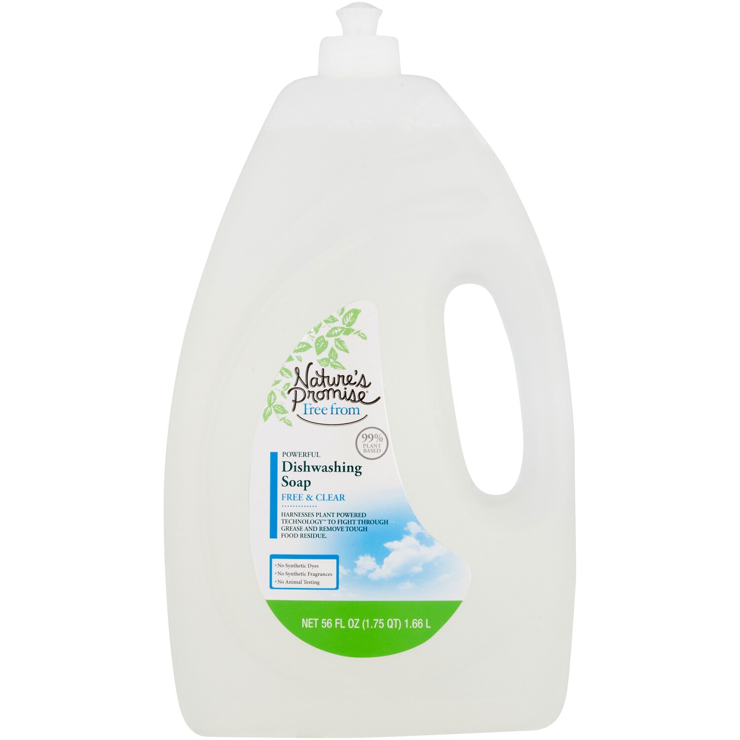 Nature's Promise Liquid Dishwashing Soap, Free & Clear