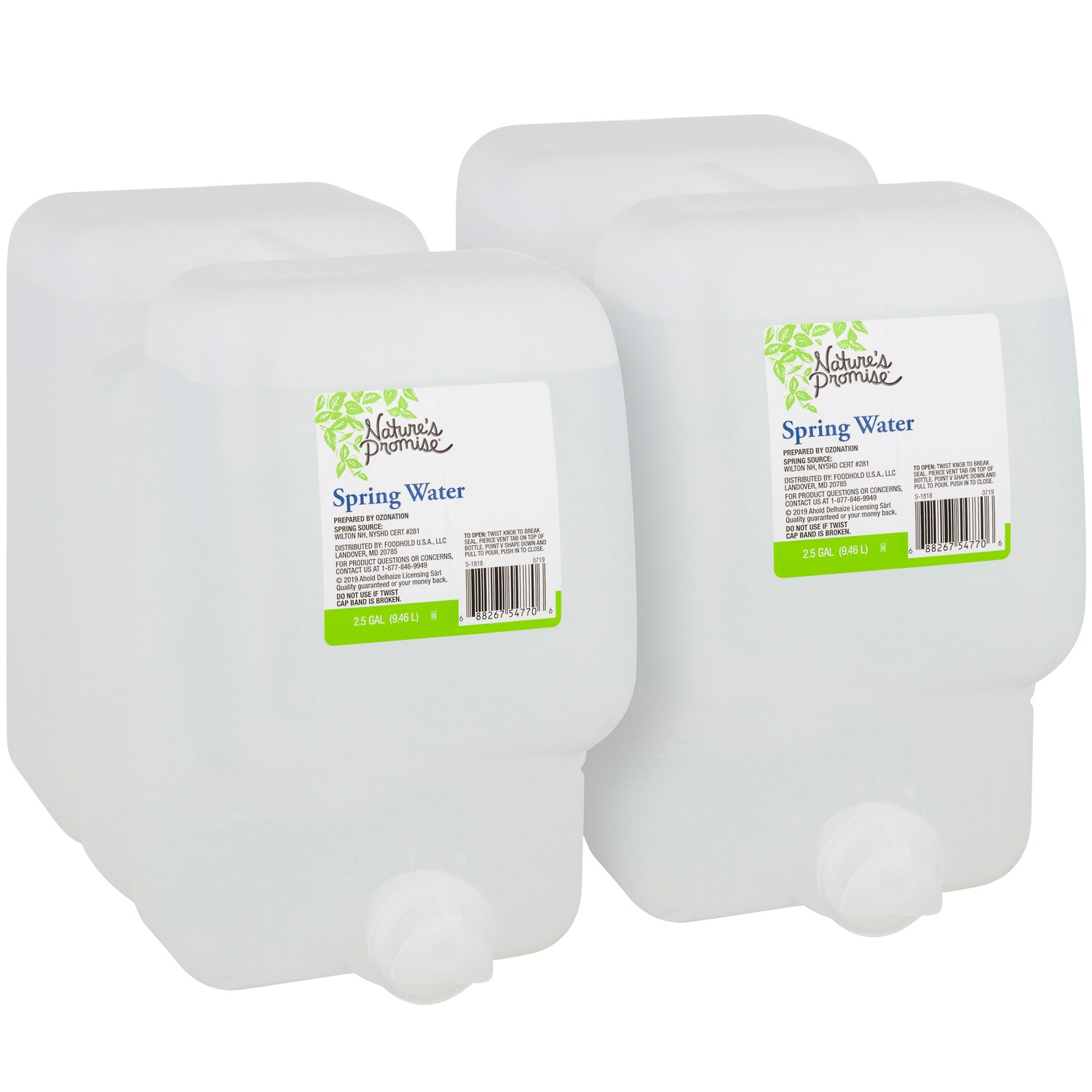 Nature's Promise Natural Spring Water, Plastic Bottle