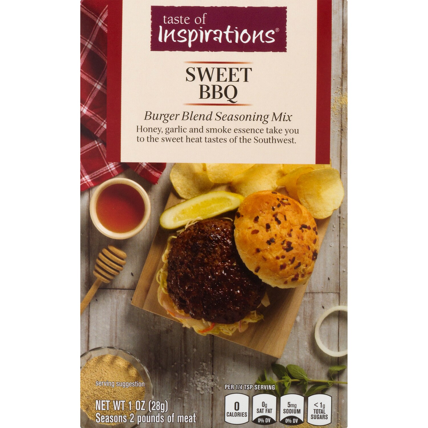 Taste of Inspirations Burger Blend Seasoning Mix, Sweet BBQ