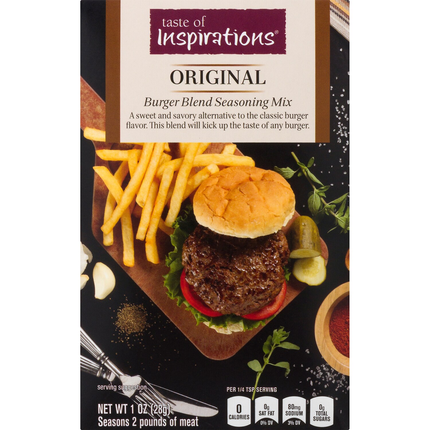 Taste of Inspirations Burger Blend Seasoning Mix, Original