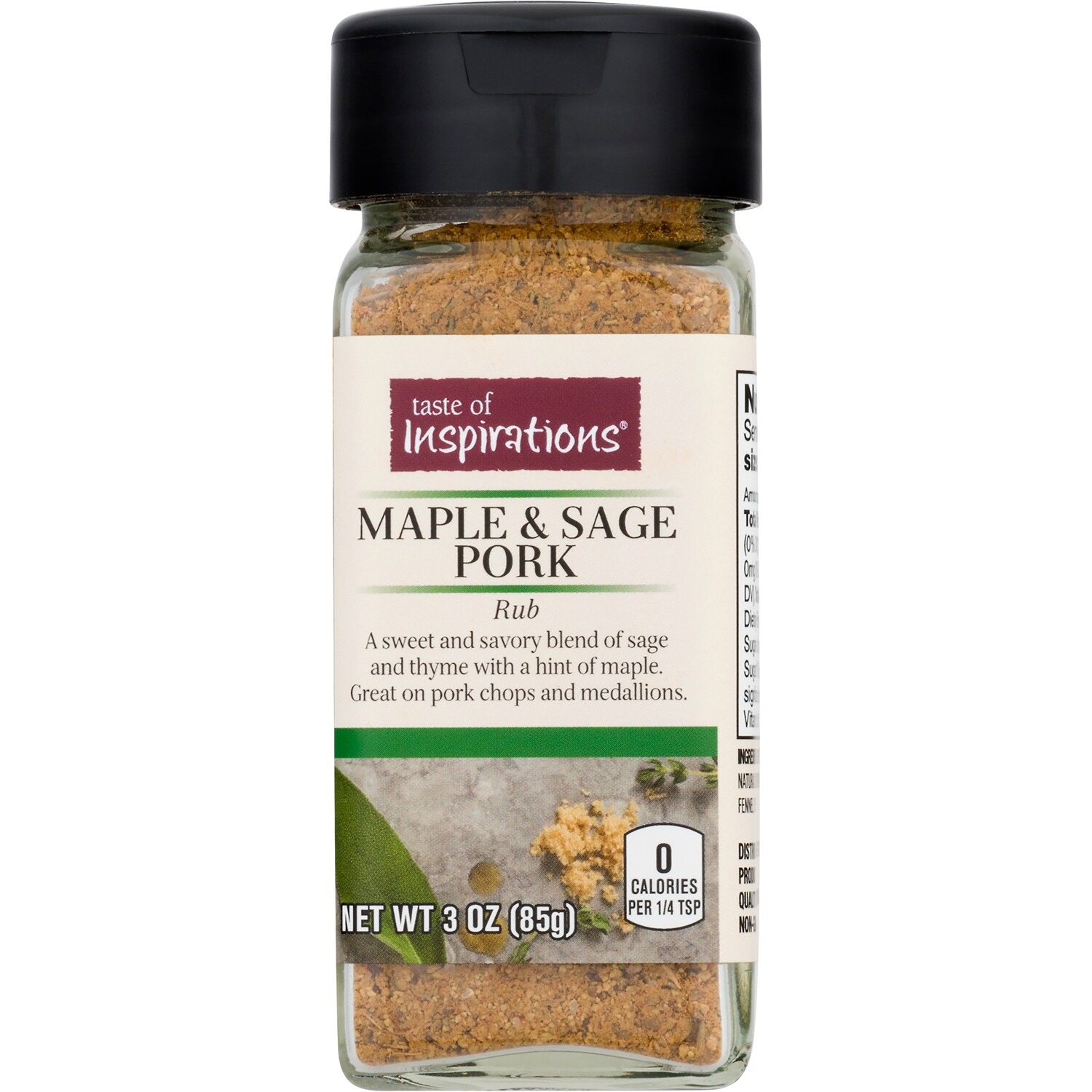 Taste of Inspirations Pork Rub, Maple & Sage