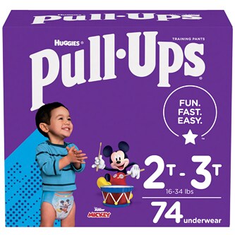 Huggies Pull-Ups Training Pants, Size 2T-3T, Boys