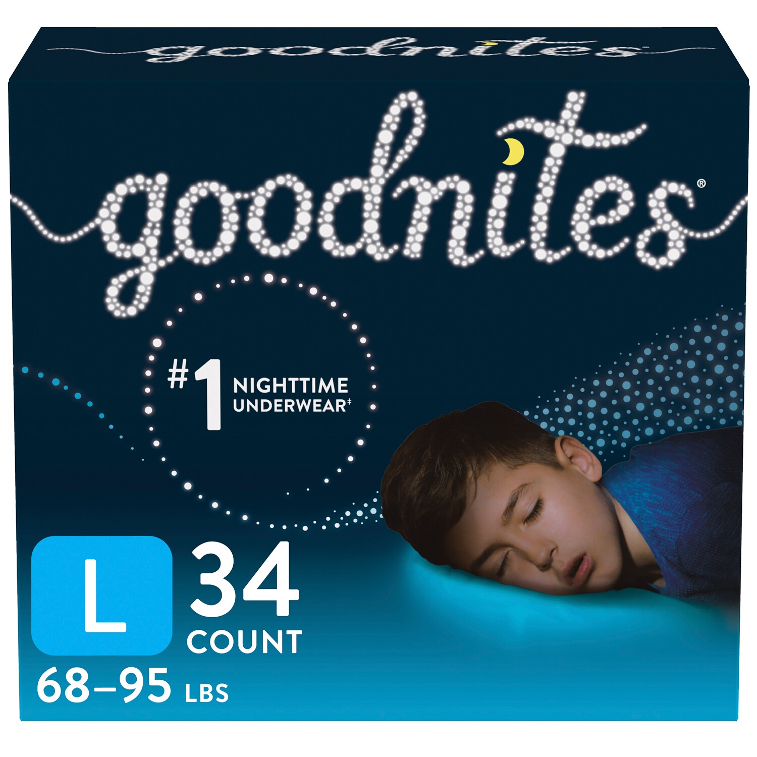 Huggies Goodnites NightTime Underwear, Large, Boys