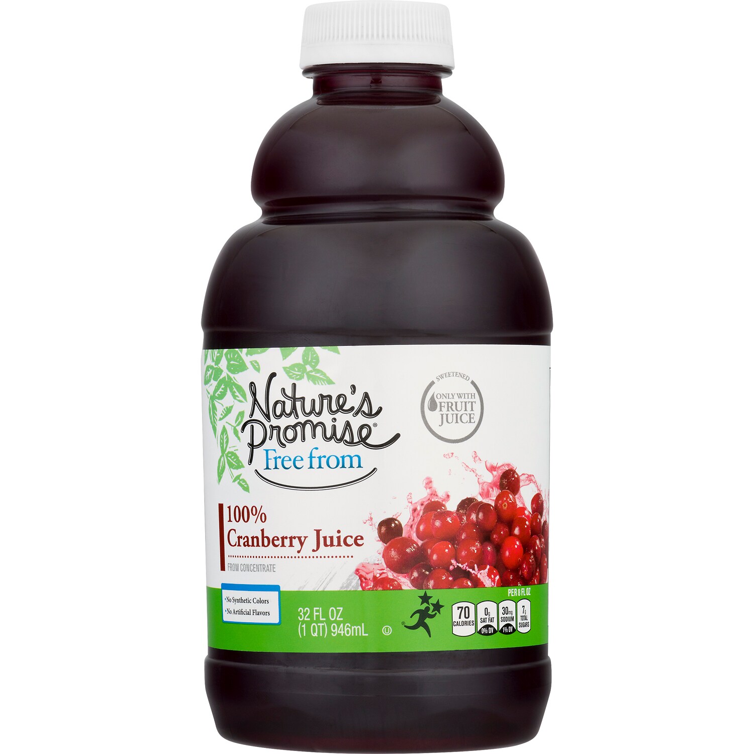 Nature's Promise 100% Cranberry Juice, Plastic Bottle