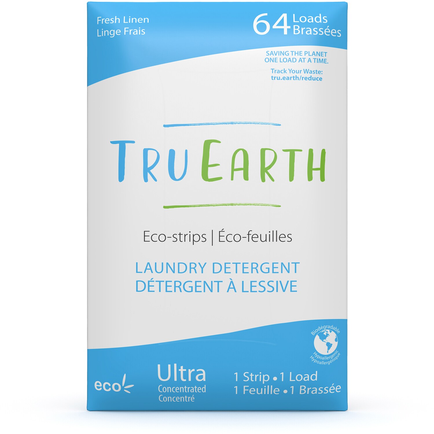 Tru Earth Eco-Strips Laundry Detergent, Fresh Linen