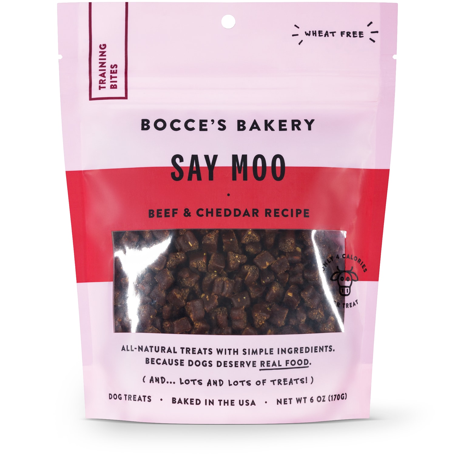 Bocce's Bakery Training Bites, Say Moo, Beef & Cheddar Recipe