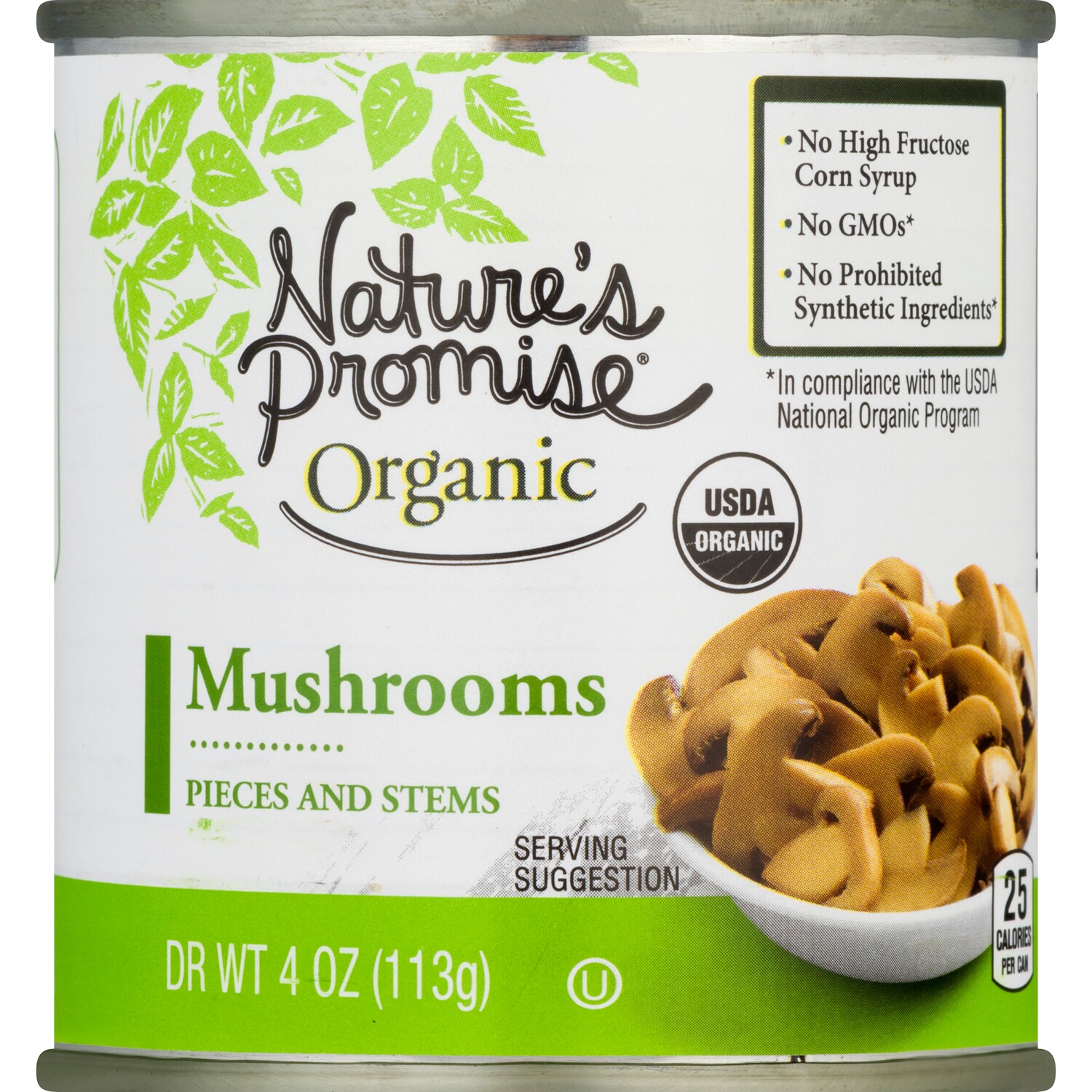 Nature's Promise Organic Mushrooms, Pieces and Stems