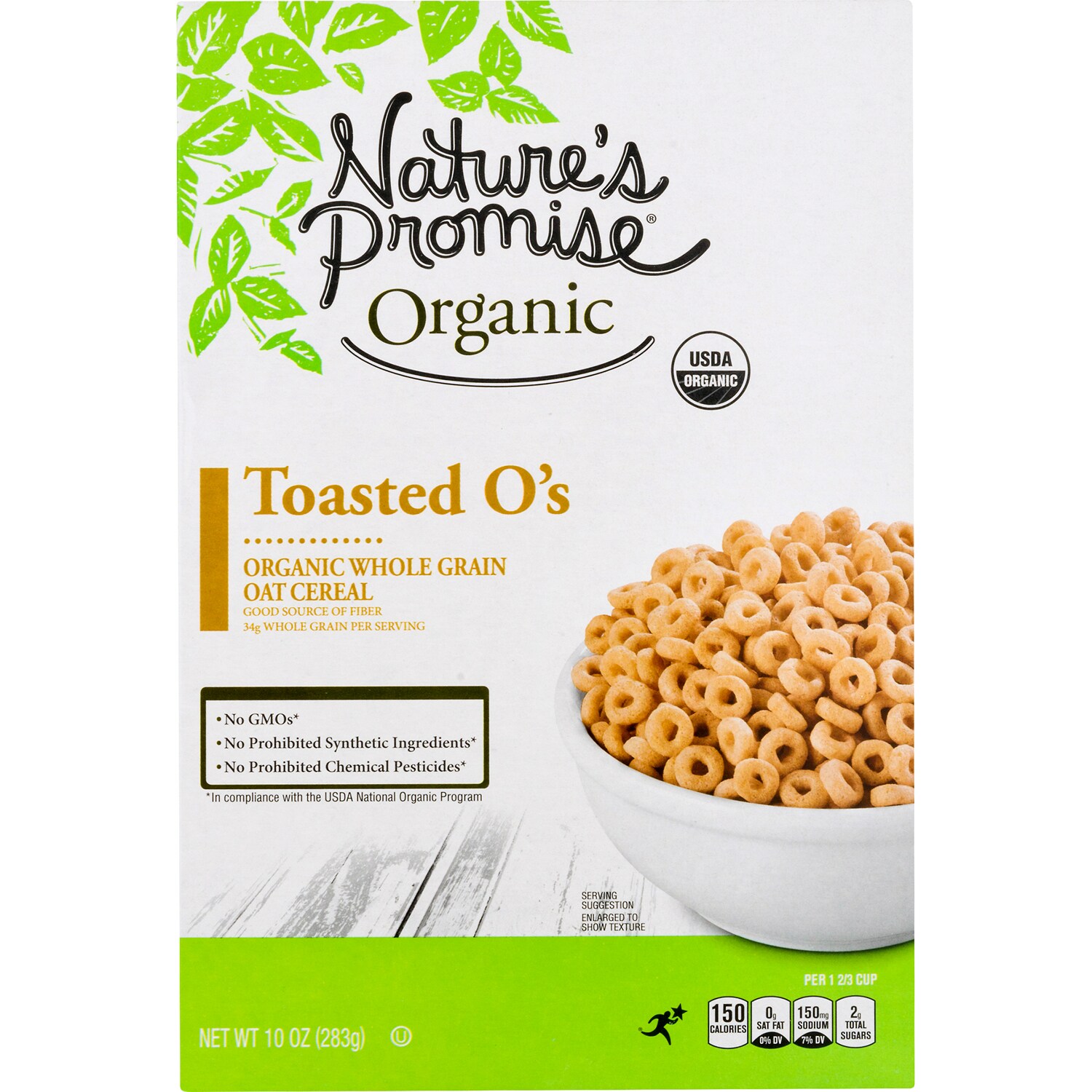 Nature's Promise Organic Toasted Oats Whole Grain Cereal