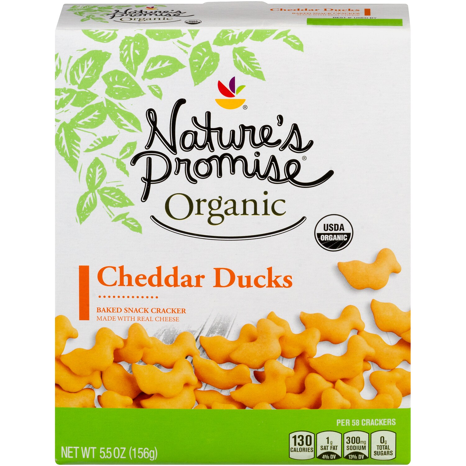 Nature's Promise Organic Cheddar Ducks Snack Crackers
