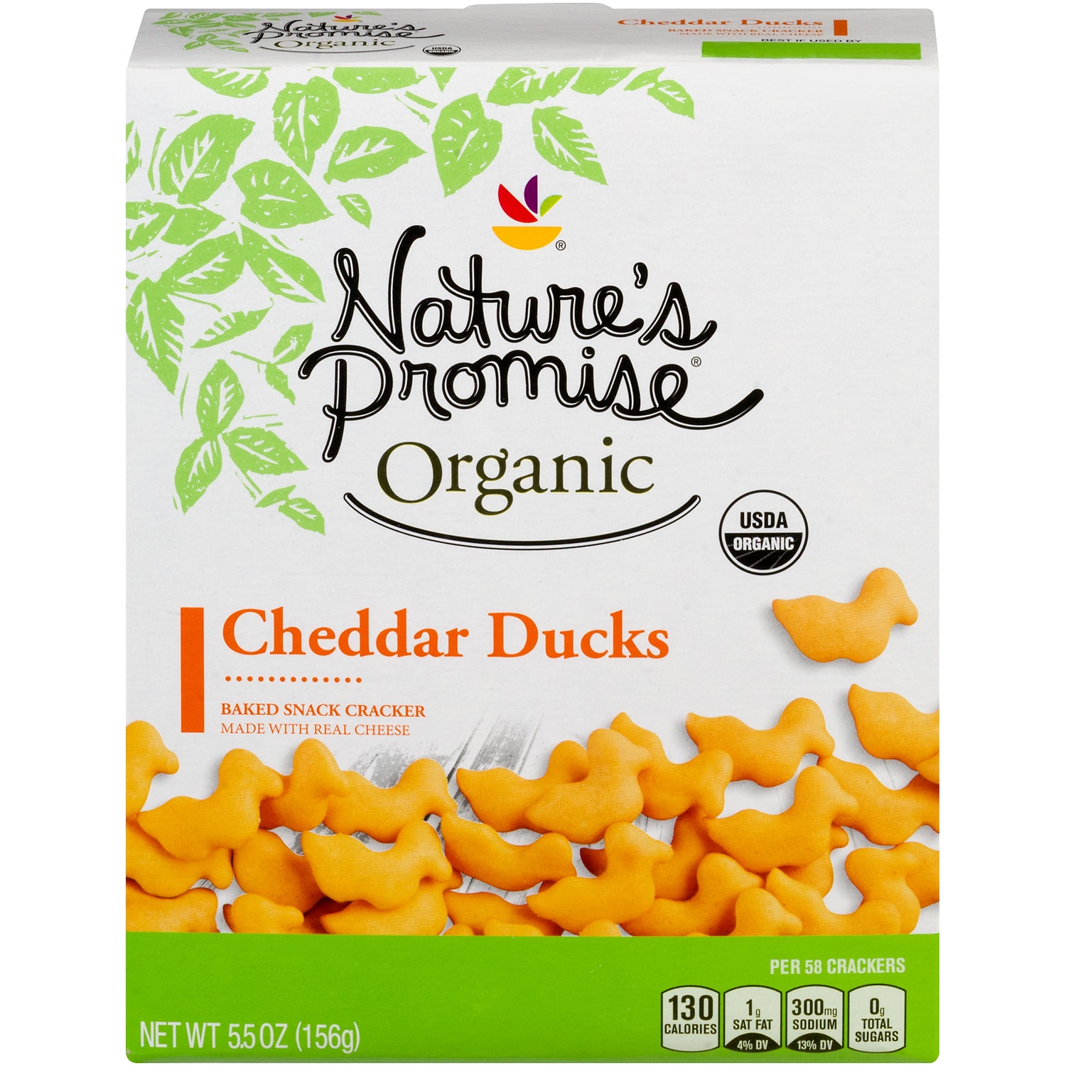 Nature's Promise Organic Cheddar Ducks Snack Crackers