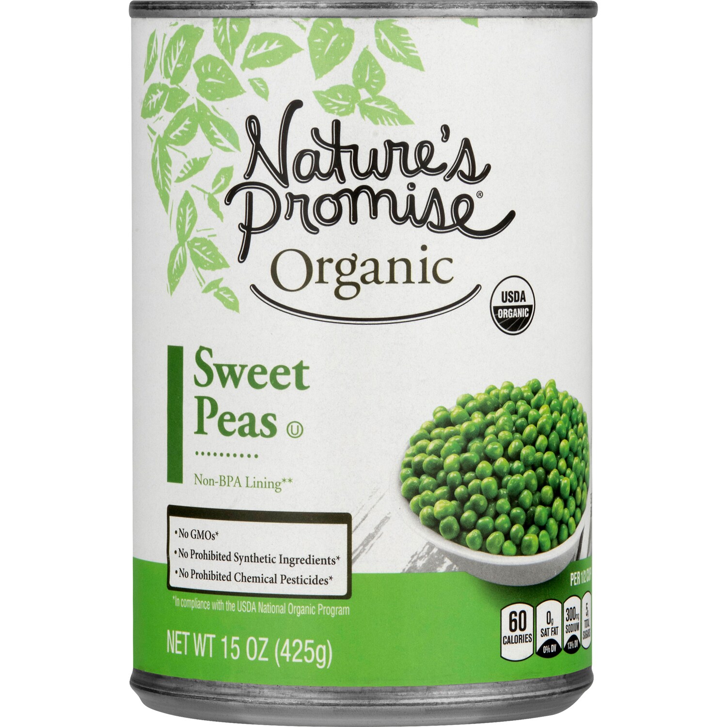Nature's Promise Organic Sweet Peas